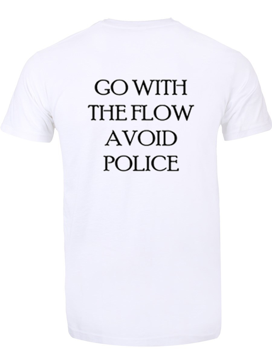 go with the flow avoid police shirt