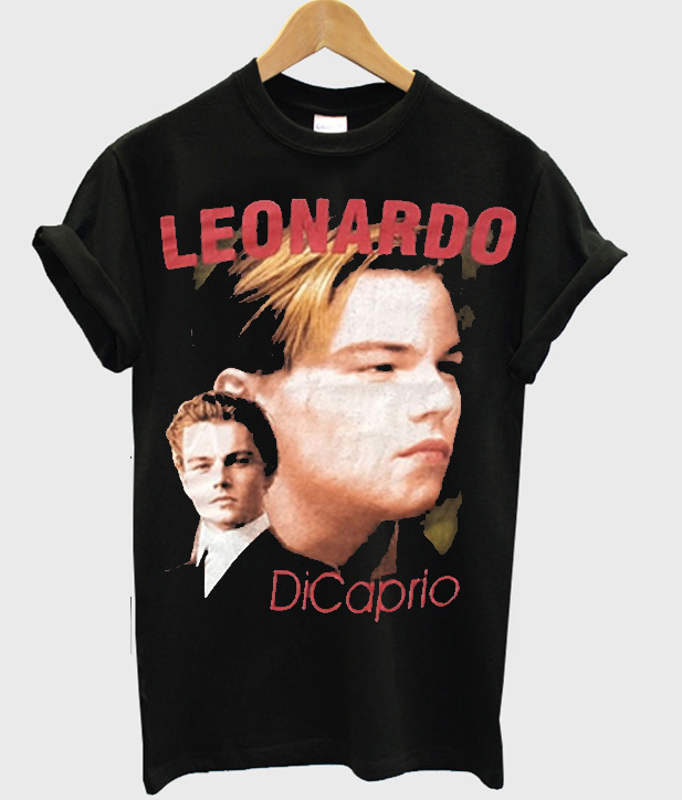 leonardo di caprio t shirt