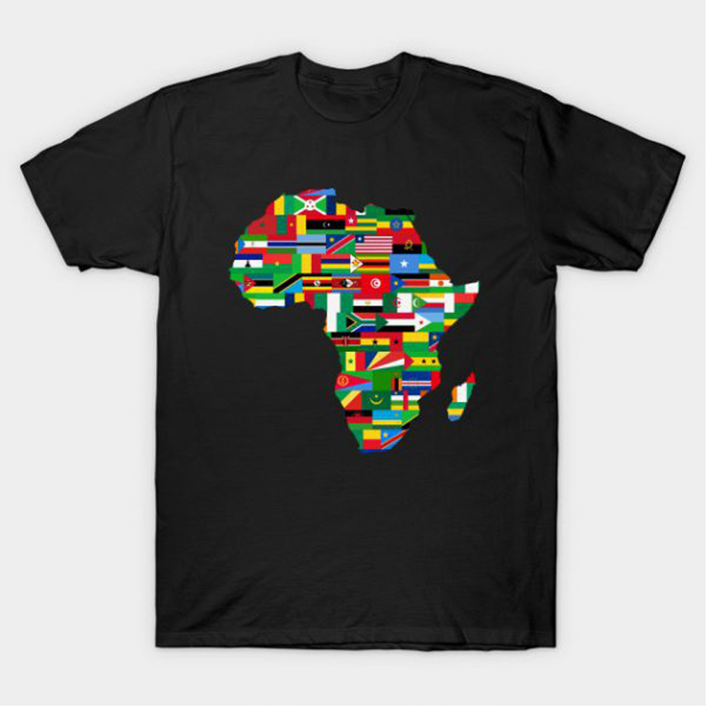 t shirt with african map