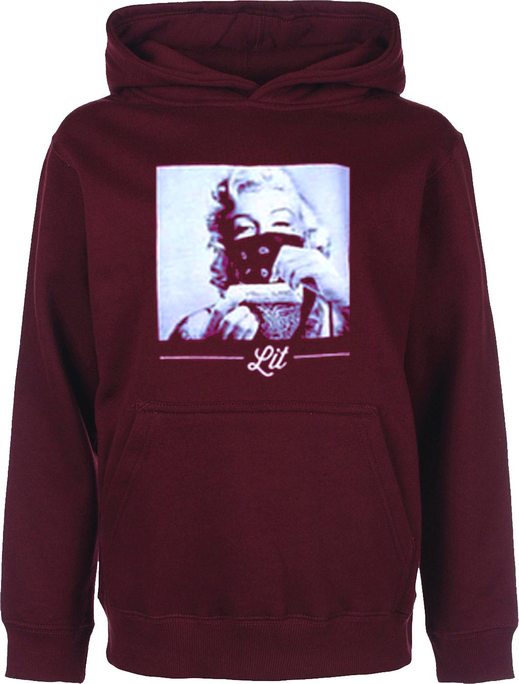 marilyn monroe red bandana hoodie