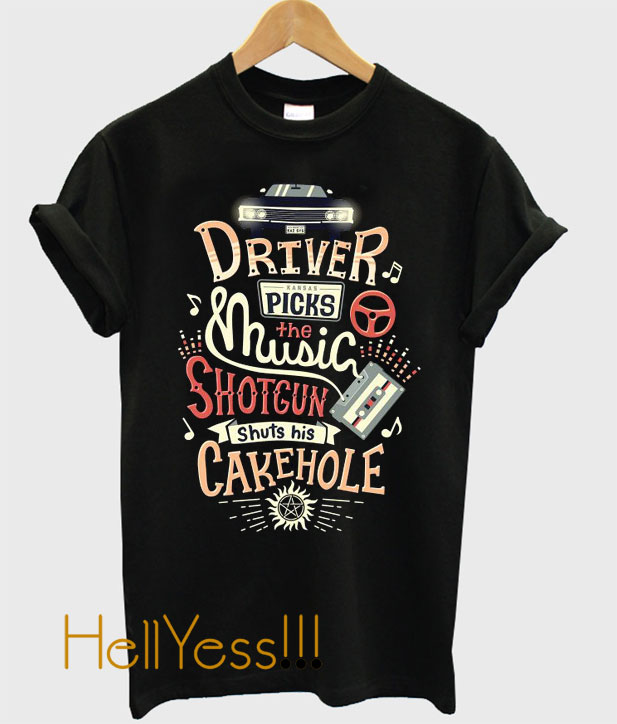 driver picks the music t shirt