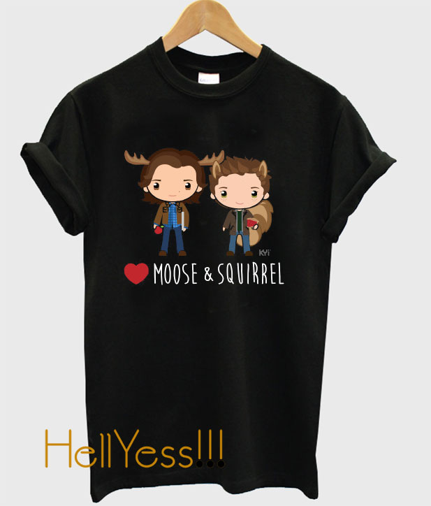 moose and squirrel supernatural shirt