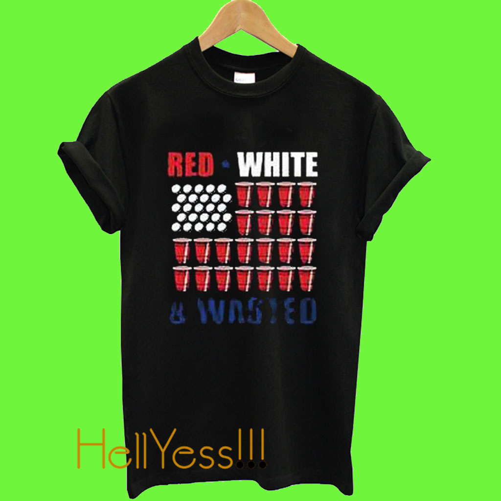 red white and wasted shirt