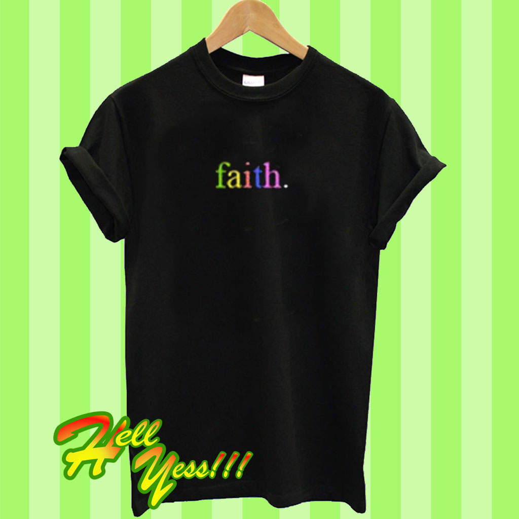 black faith shirt