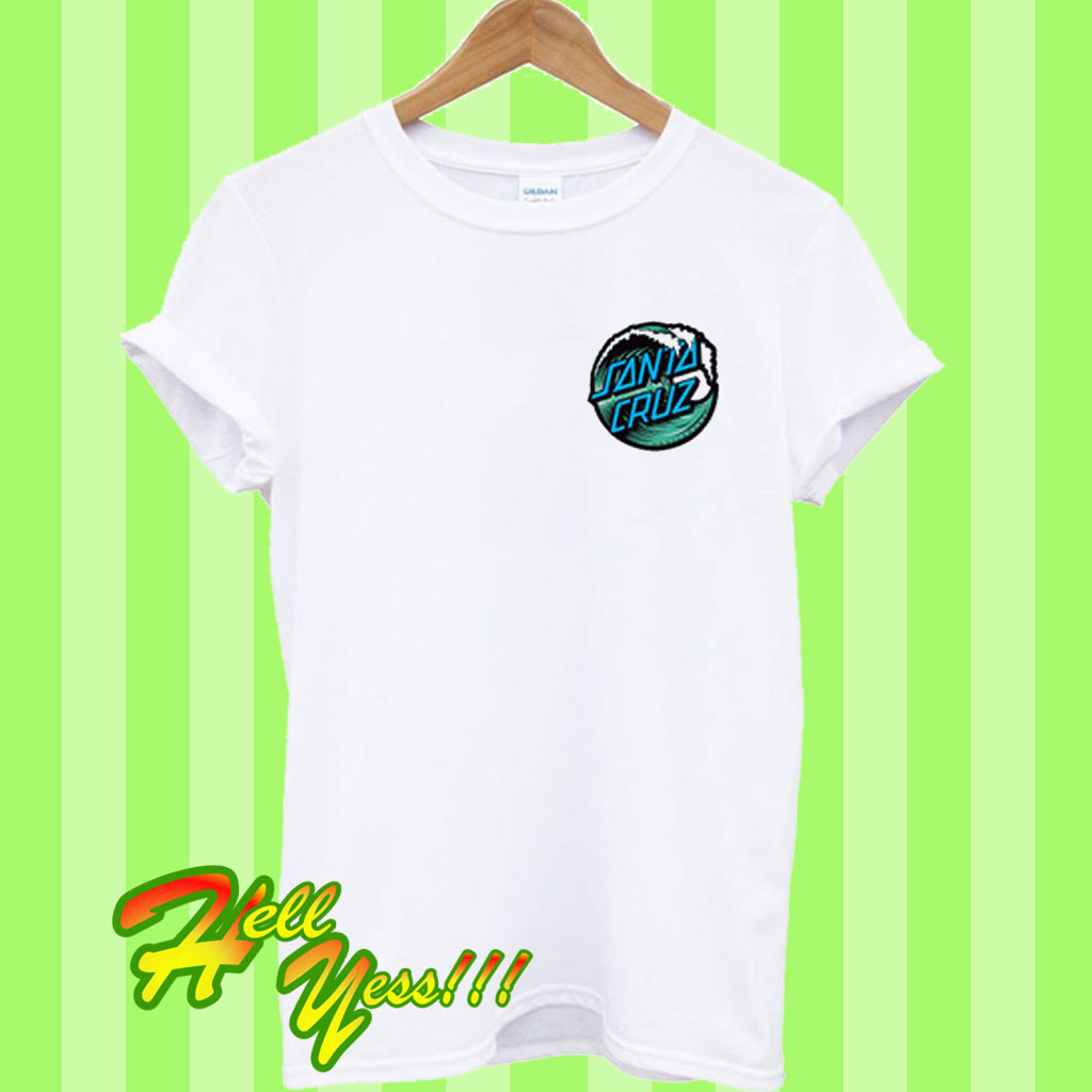 Santa Cruz Wave Logo T Shirt