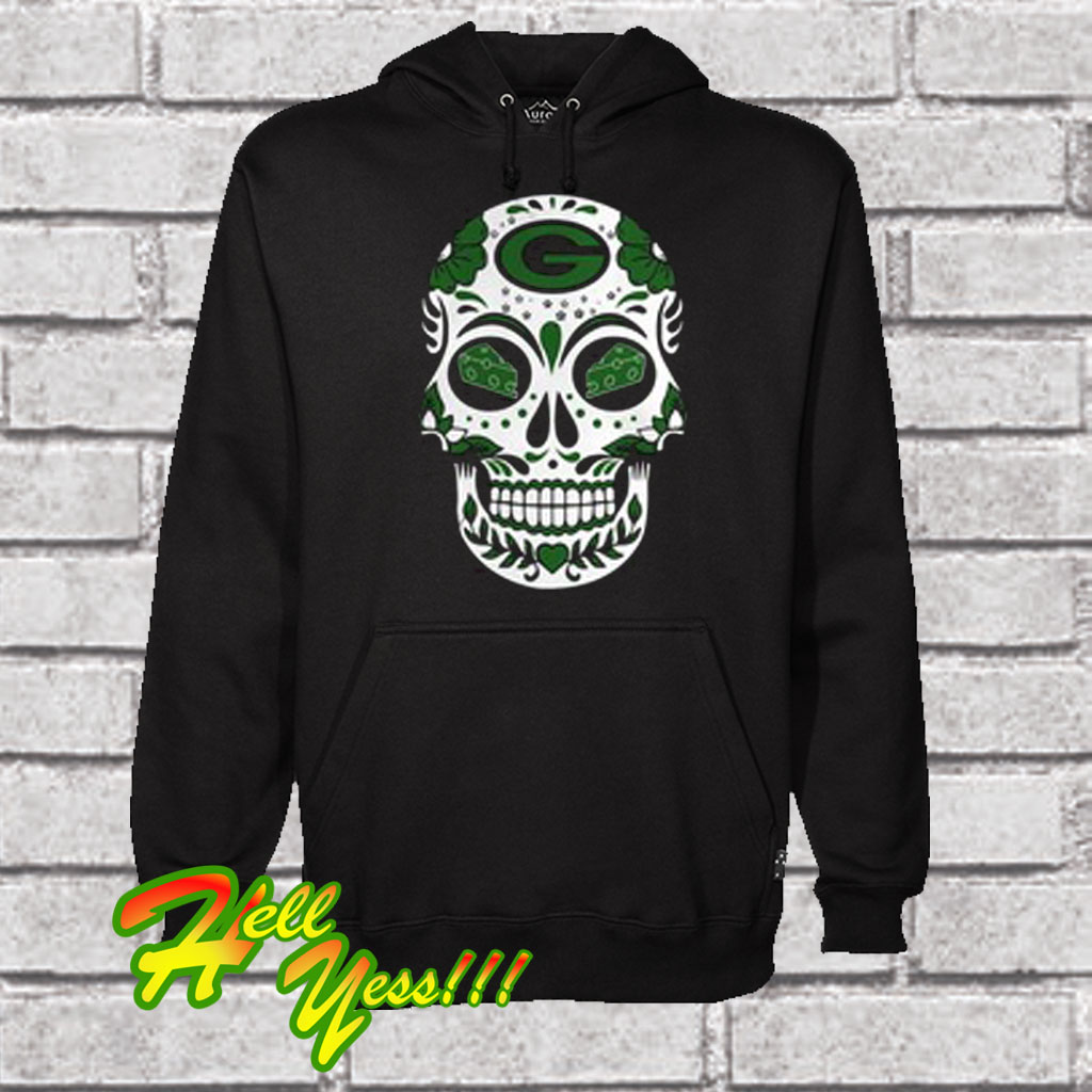 green bay packers sugar skull shirt