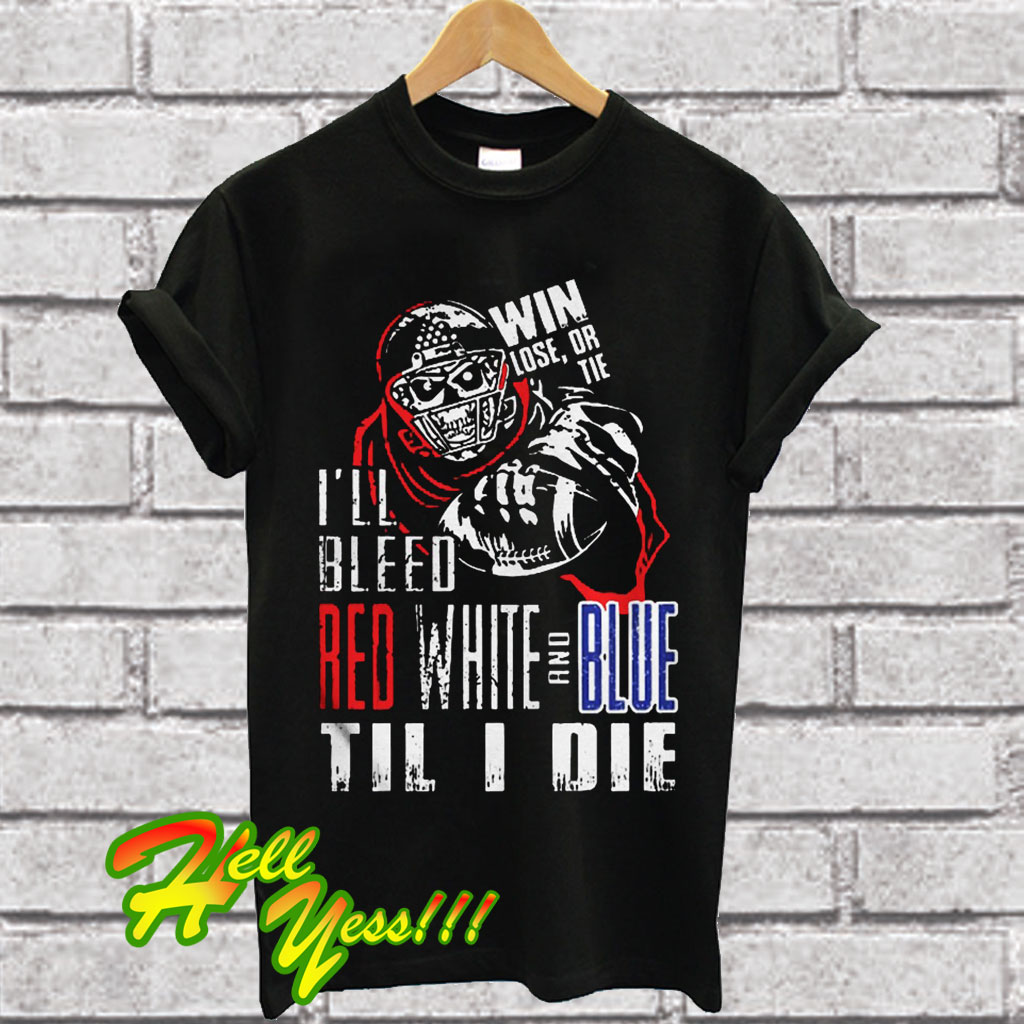 bleed red white and blue shirt