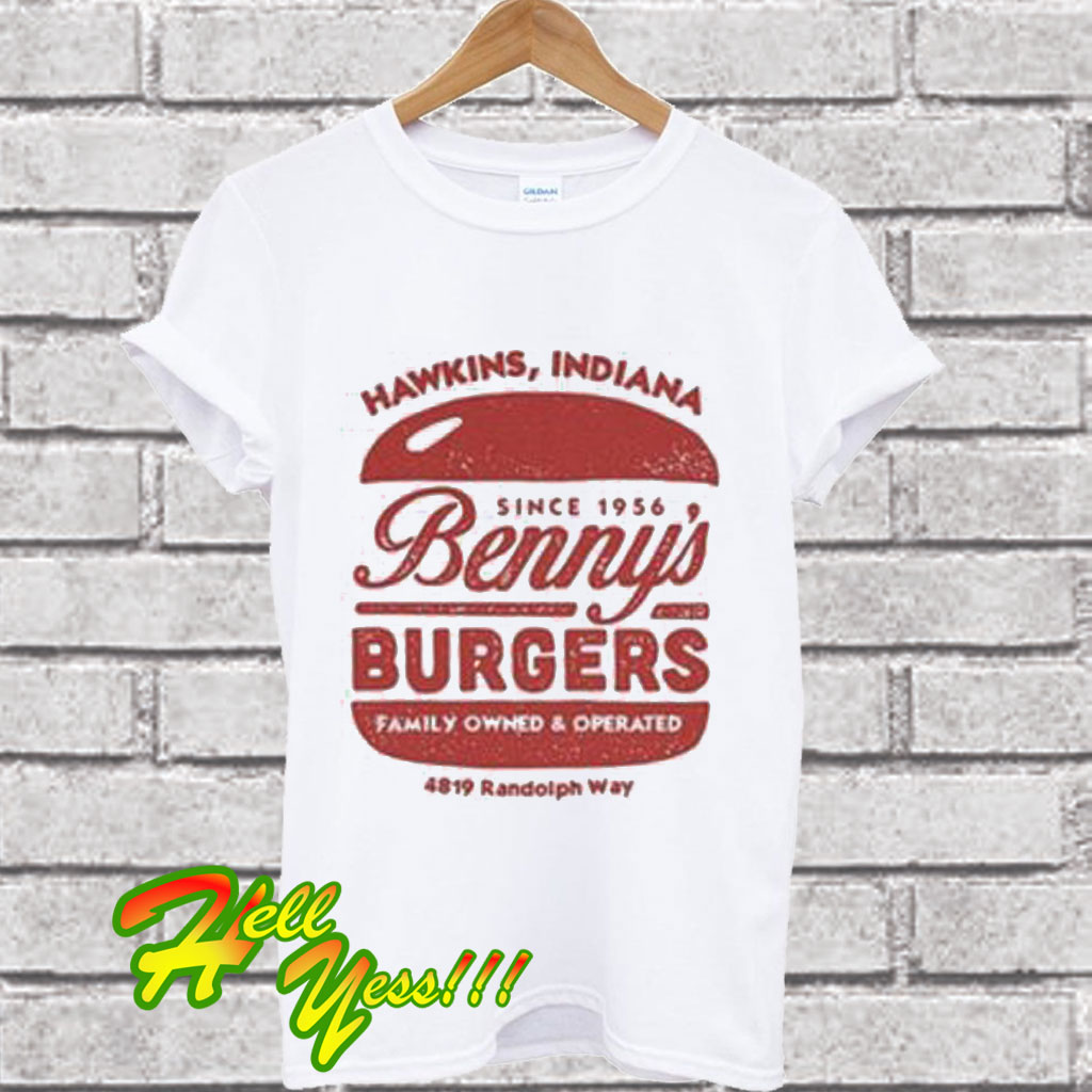 benny's burgers shirt