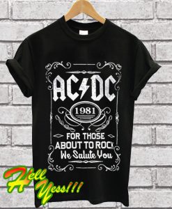 ACDC 1981 For Those About To Rock T Shirt