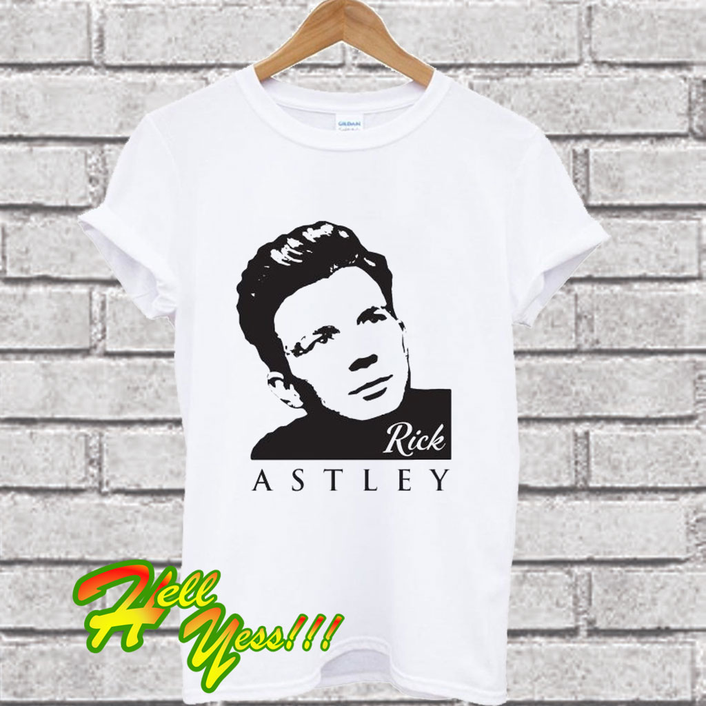 rick astley tour t shirt