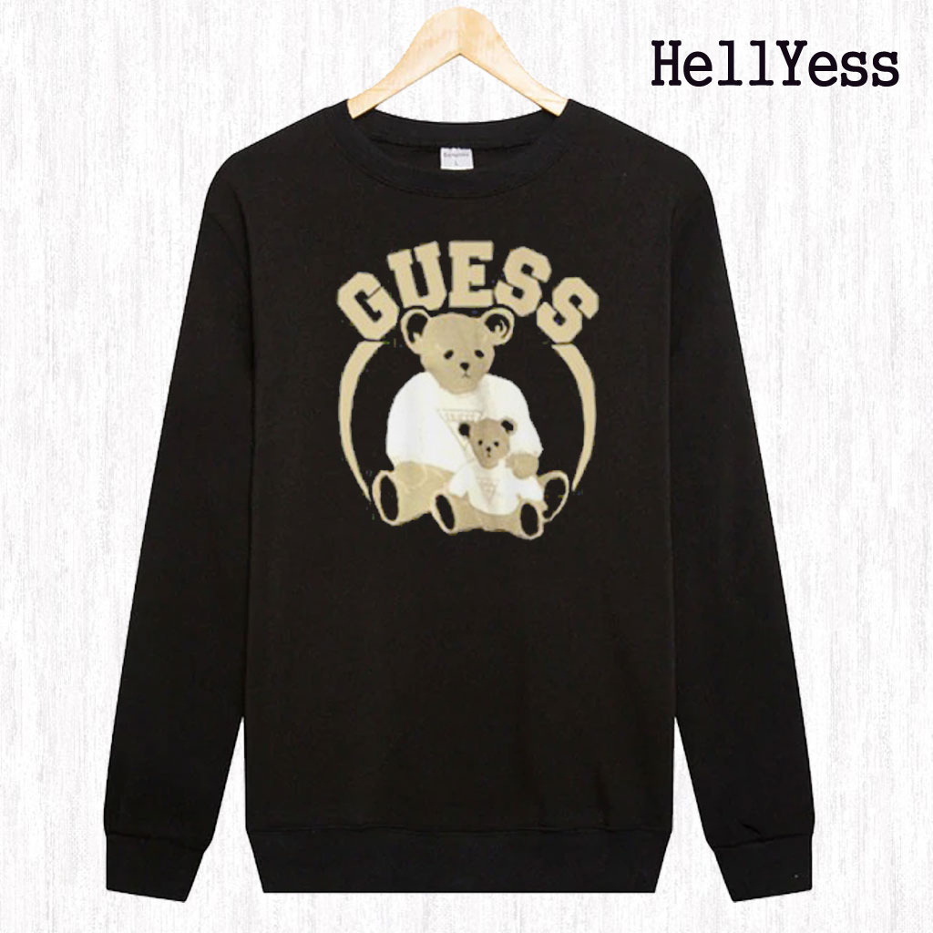 guess teddy bear sweatshirt